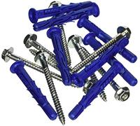 Rawl FF1 Hex Head Nylon Frame Fixing Zinc Plated 10mm 80mm Pack of 50