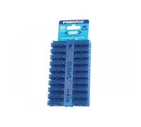 Rawlplug Uno Universal Contract Wallplug 8 mm Blue | Rawl Plugs for Plasterboard, Masonry, Brick, Concrete | Solid Wall Plug Anti Rotation Features | Plasterboard Fixings Plug Pack of 80,R-U1-BLU-80-C