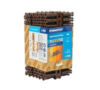 Rawlplug R-U1-MIX-BRN-288 Brown Uno® Plugs 7 X 30Mm (Pack 288)