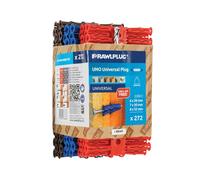 Rawlplug R-U1-MIX-RBRB-272D Mixed Uno® Plugs (Pack 272) + Drill Bit