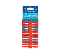 Rawlplug Wall Plug Uno 68515 - Red Plastic, 6 x 28 mm, Pack of 48