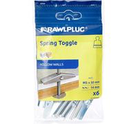 Rawlplug Spring Toggle R-S1-SPO5050/6 M5 x 50 mm - Card of 6