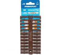 Rawlplug Universal Plug (Pack Of 48) Brown (6 X 28mm)