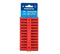 Rawlplug Universal Wall Plug (Pack Of 96) Red (28mm X 5mm)