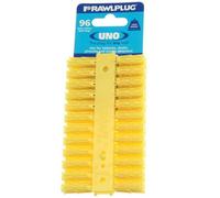 Rawlplug Universal Wall Plug (Pack Of 96) Yellow (24mm X 5mm)