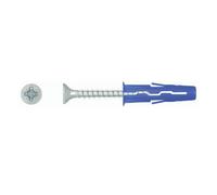 Rawlplug Uno Blue Multi-Purpose Screw & Wall Plug (Dia)8mm (L)32mm, Pack Of 50