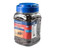 Rawlplug Uno Universal Wall Plugs Jar of 7 mm Brown | Rawl Plugs for Plasterboard, Masonry Brick, Concrete | Solid Wall Plug Anti Rotation Features | Plasterboard Fixings Pack of 700