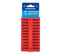 Rawlplug Uno Universal Red Wall Plugs, 96 Piece Card