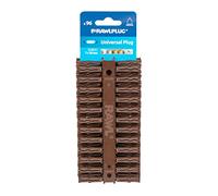 Rawlplug Uno Universal Brown Wall Plugs, 96 Piece Card