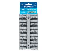 Rawlplug UNO Universal Plug 10mm - Clip of 80 - Grey