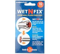 Rawlplug WetNFix Wall Filler for Hole Quick setting Pack of 10 | Fixing Wall Plugs perfect for oversized holes | Suitable for Masonry, Wood, and Plasterboard | Repair Kit white
