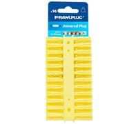 RAWLPLUG Yellow UNO® Plugs 5 x 24mm (Card 96)