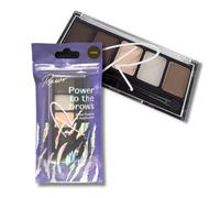 Rawr Beauty Brow Palette And Applicator - Dark In Medium Brown Medium Brown