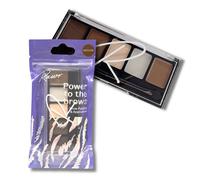 Rawr Beauty Brow Palette & Applicator - Medium in Dark Brown Rawr Beauty Dark Brown