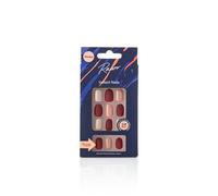 Rawr Beauty Rawr Stick On Nails Matte Brown/beige Rounded Brown