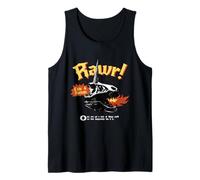 Rawr! Cute & Furious Dinosaur Unicorn Skull Tank Top