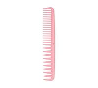 RAWR Hair Detangler Comb - Professional Styling Comb for Thick Hair - Half Fine Tooth and Wide Tooth Comb for Curly Hair - Unisex Detangling Tool for Men and Women - Pink