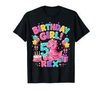 Rawr I'm 5 Five Rex Pink Dinosaur 5th Birthday Girl Party T-Shirt