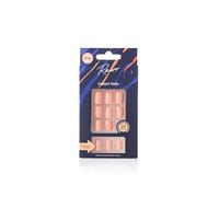RAWR Long Square Press-On Nails - Sharp Pointed Acrylic Fake Nails Full Cover Set - 24 Durable False Nails for Women and Girls - Fashionable Press-On Nail Kit - Peach
