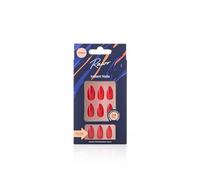 RAWR Long Stiletto Press-On Nails - Sharp Pointed Acrylic Fake Nails Full Cover Set - 24 Durable False Nails for Women and Girls - Fashionable Press-On Nail Kit - Red