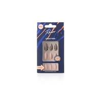 RAWR Long Stiletto Press-On Nails - Sharp Pointed Acrylic Fake Nails Full Cover Set - 24 Durable False Nails for Women and Girls - Fashionable Press-On Nail Kit - Leopard Print