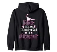 RAWR Means I Love My Daddy in Dinosaur Cute Dino Fathers Day Zip Hoodie