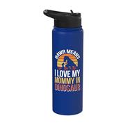 Rawr Means I Love My Mommy in Dinosaur Stainless Steel Insulated Water Bottle