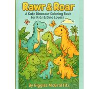 Rawr & Roar - A Cute Dinosaur Coloring Book for Kids & Dino Lovers: Fun-filled prehistoric pals to color, cuddle, and smile about!