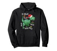 Rawr Singing Carol T-Rex Dinosaur Christmas Kids, Boy, Girl Pullover Hoodie