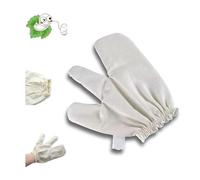 Raws Silk Massage Gloves for Exfoliation & Skin, Self-Care Gloves with Elastic Wristbands, Luxurious Dry Brushing & Body (1pc)
