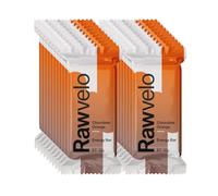 Rawvelo Energy Bars - Chocolate Orange - Wheat & Gluten Free, Vegan Protein Bar, Low on Glycemic Index - Plant-based Sports Nutrition - 24.2g Carb, 4.7g Protein per Bar - 20x45g