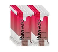 Rawvelo Energy Bars - Chocolate Raspberry - Wheat & Gluten Free, Vegan Protein Bar, Low on Glycemic Index - Plant-based Sports Nutrition - 24.4g Carb, 4.5g Protein per Bar - 20x45g
