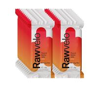 Rawvelo Energy Bars - Peanut Butter & Jelly - Gluten Free, Vegan Protein Bar, Low on Glycemic Index - Plant-based Sports Nutrition - 20.8g Carb, 7.2g Protein per Bar - 20x45g
