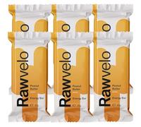 Rawvelo Energy Bars - Peanut Butter - Pack of 6 - Wheat & Gluten Free, Vegan Protein Bar, Low on Glycemic Index - Plant-based Sports Nutrition - 20.3g Carb, 7.2g Protein per Bar - 6x45g