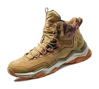 RAX Men's Wild Wolf Mid Venture Waterproof Lightweight Hiking Boots, Light Khaki, Medium
