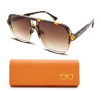 Raxfekro Ladies Pink Gradient Sunglasses, Black and orange