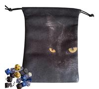 Raxove 5 Velvet Tarot Runes Bag | Velvet Drawstring Clutch Bag, Tarot Bag, Dice Bag, Card Bag, Animal Pattern Jewelry Case, 5.12 x 7.09