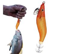 Raxove Artificial Shrimp, and Flexible Artificial Shrimp | Saltwater Fishing Lure with Light for Catfish, Snapper, Snakehead, Squid, Octopus, Cuttlefish
