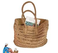 Raxove beach straw great| Shoulder bags for ladies travel fashion luxury brand simple large high capacity | Handmade shoulder bag, straw beach bags