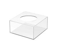 Raxove Cake Stand, Cake Pop Stand Holder Cardboard, Transparent Cake Pop Display Stand, Fillable Cake Stand, Square Centerpiece Organizer Container, Acrylic Clear Acrylic Cake Box, Bridals,