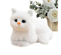 Raxove Cat Plush Toy, Plush Cat | 7.09 Inch Miniature Cat Figurines - Cat Doll with Meow Sounds, Collectible Toys for Kids, Animal Figure