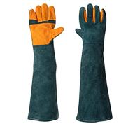 Raxove Dog Bite Proof Gloves, Dogs Cats Grooming Gloves, Extreme Heat and Fire Resistant Protects from Puncture and Scratch, Anti-Shedding Supplies for Animal Handling