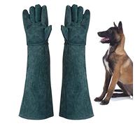 Raxove Dog Bite Proof Gloves, Dogs Cats Grooming Gloves, Extreme Heat and Fire Resistant Protects from Puncture and Scratch, Anti-Shedding Supplies for Animal Handling