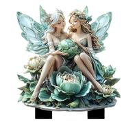 Raxove Fairy Figurines, Fairies for Fairy Garden, Plant Pot Fairy Garden | Fairy Garden, Fence Ornament, Flower Pot Decorations for the Garden