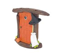 Raxove Fairy Garden Door Statue, Miniature Fairy Gnome House Door,Miniature Outdoor Statue Resin House Doors | Resin Desk Gnome Sculpture