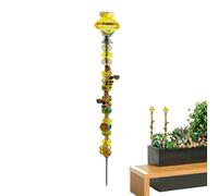 Raxove Garden Stake for Light Catch For, Garden Stakes for - Decorative Bee on Stick with Garden Stakes, Little Bee Plug-in Garden Stakes for Outdoor Plant Pots Lawn