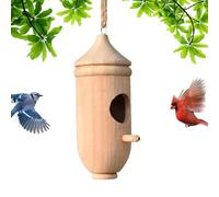 Raxove Hummingbird Houses for Nesting, Wooden Bird Houses - Bird House Hummingbird | Wooden Hummingbird with Rope, Hummingbird House for Window, Garden, Home to the