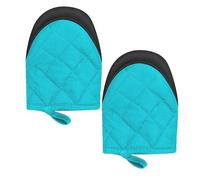 Raxove Oven Gloves, Kitchen Oven Gloves | 2 Piece Grill Gloves,Oven Gloves Insulated to 260°C Non-slip Surfaces BBQ Gloves for Fireplace 8x5 Inch