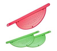 Raxove Pan Drainer Pot Strainer, Hand Held Pan Pot Strainer, Pot Strainer Hand Held Pan, 3 Piece Set Pot Drainer, Creative Pasta Noodle Veggie Strainer, Pasta, Fruits, Vegetables, Kitchen Accessory