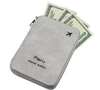 Raxove Passport Card Cover - RFID Passport Zipper Organizer Pouch,Storage Tool with Large Space for Bus, Boarding Pass, Licenses